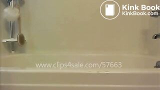 Redhead Shit on Bathtub