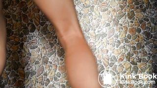 Hairy woman drops from behind