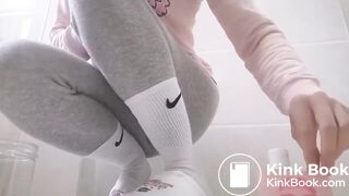 Diarrhea in a glass jar