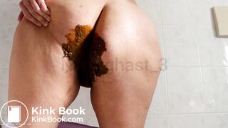 Chubby chick destroys panties