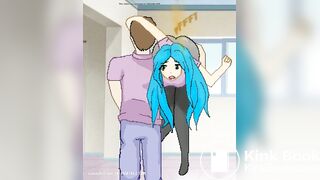 Shit !Girl on the shoulder (warning! SCAT)