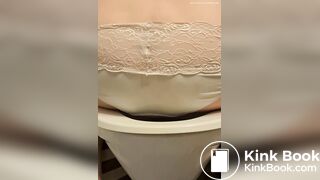 My teen girlfriend pooping her panties