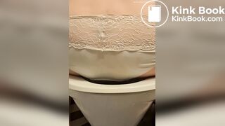 My teen girlfriend pooping her panties
