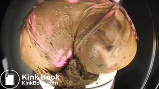 Big soft diarrhea girl and smear