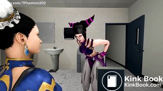 Chun Li and Juri Battle Shits