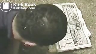 Diarrhea on newspaper (Old Clip)