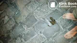 Steping on dog poop barefoot