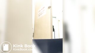 Pretty korean student takes a shit