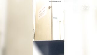 Pretty korean student takes a shit