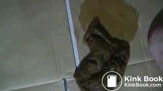 licking shit while masturbating