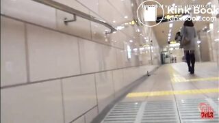 Desperate Piss and Shit in Subway Toilet (3/5)