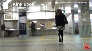 Desperate Piss and Shit in Subway Toilet (3/5)