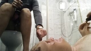 pee drinking, scat eating session