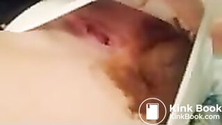 Gf finishing white panty poop