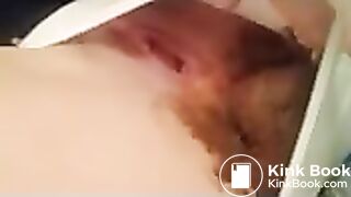 Gf finishing white panty poop