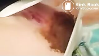 Gf finishing white panty poop