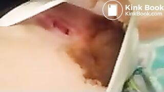 Gf finishing white panty poop