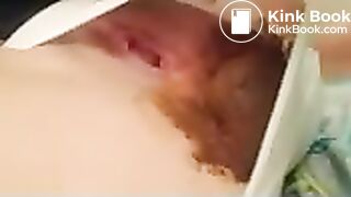 Gf finishing white panty poop