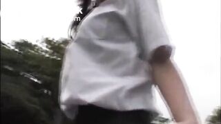 Outdoor enema in panties 2