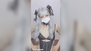 Cute cosplay Japanese huge shit