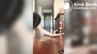 Chinese scat femdom - mistress laugh at slave