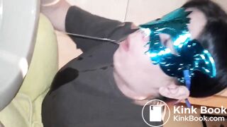 Real scat feeding amateur beauty slave girl