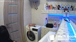 Woman pooping in Toilet 171