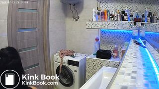 Woman pooping in Toilet 171