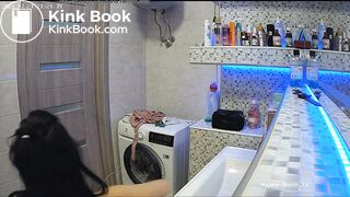 Woman pooping in Toilet 171