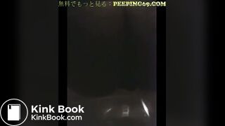 Japanese girl poop on public toilet