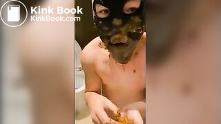 Chinese Femdom Feeds Slave Massive Poop