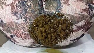 brunette girl shitting camos