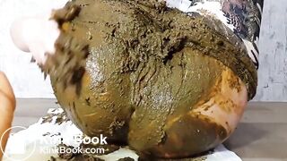 brunette girl shitting camos