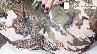 brunette girl shitting camos