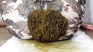 brunette girl shitting camos