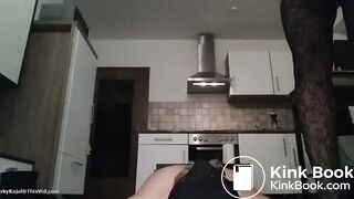 Toilet slave love to eat her mistress wastes