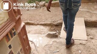 she brought warm shit in jeans and tasted it