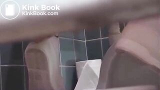 Pretty Girl in Sports Bra Shitting