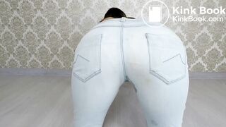 Love Shitting Blue Light Jeans amateur scart