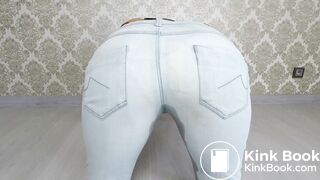 Love Shitting Blue Light Jeans amateur scart
