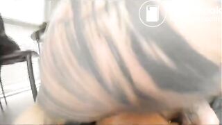 Black guy eats shit from curvy ass