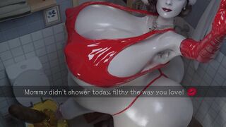 futa pregnant dimitrescu pissing and shitting (loop)