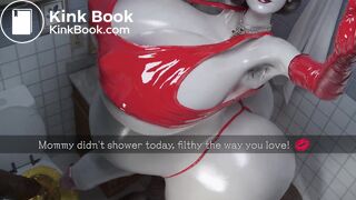 futa pregnant dimitrescu pissing and shitting (loop)