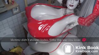 futa pregnant dimitrescu pissing and shitting (loop)