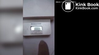 Black shit on toilet @@