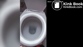 Black shit on toilet @@