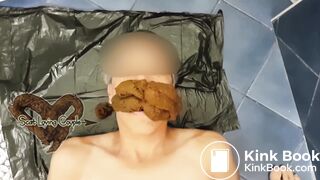 Scat in his mouth - video 2