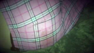 Girl has diarrhea in bed