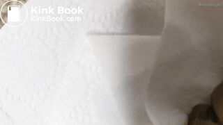 Shit on floor from stretched ass