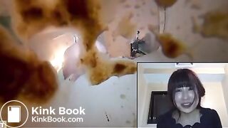 Girl stomachache enema